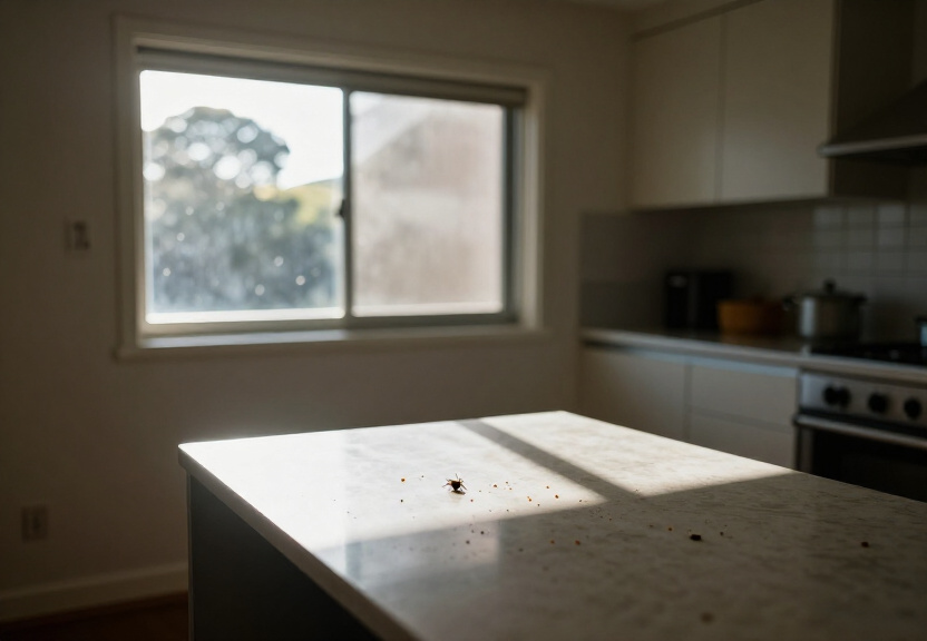 Rodent activity in a Summer Hill roof space before treatment