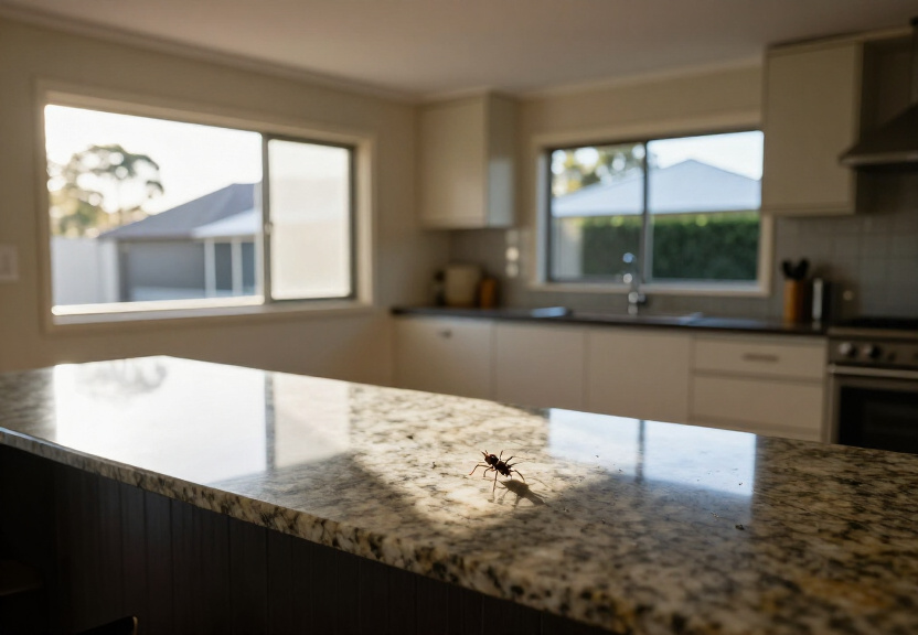 Garden free of ants after pest control